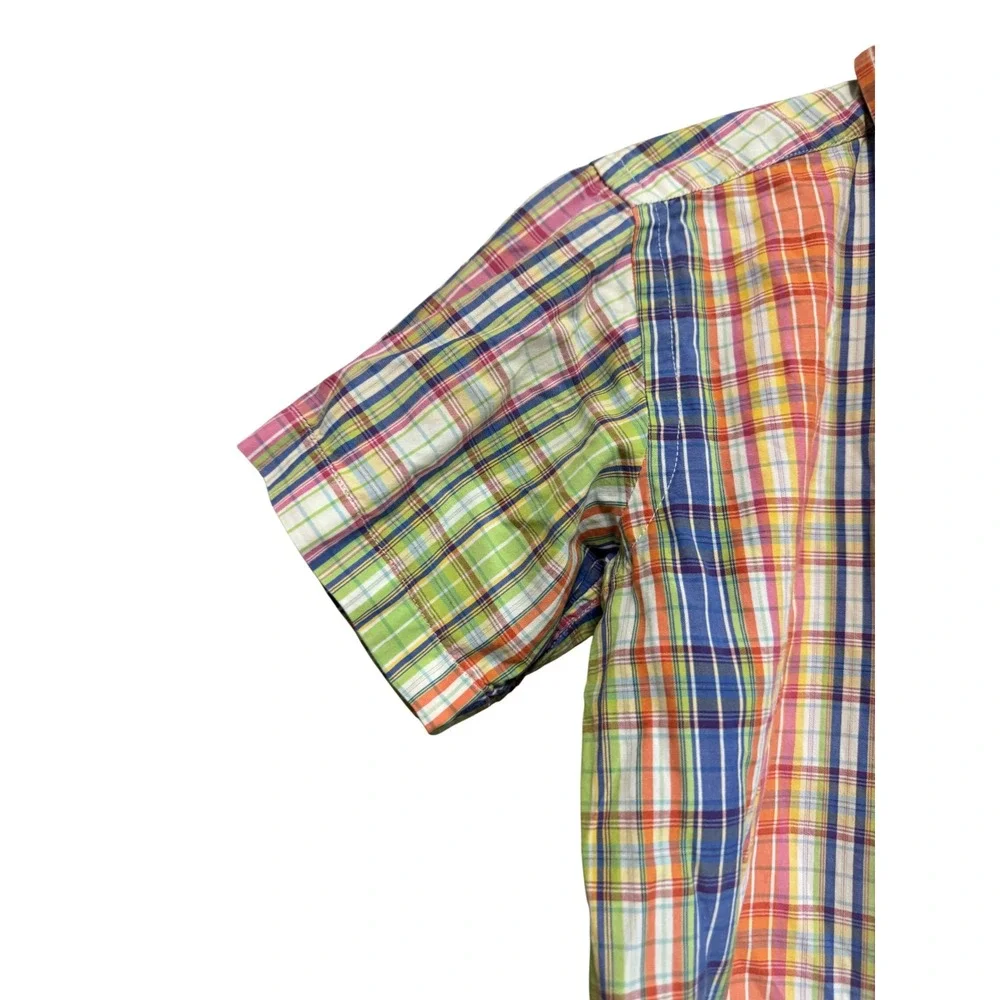 Ralph Lauren Plaid Shirt Kids Size 6 Multi-Color Excellent Short Sleeve Cotton